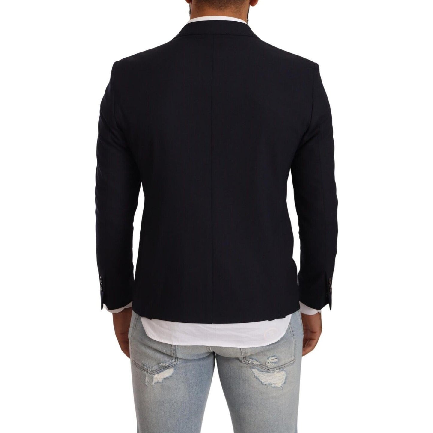 Domenico Tagliente Black Single Breasted One Button Suit Jacket