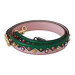 Dolce & Gabbana Elegant Multicolor Leather Shoulder Strap Dolce & Gabbana Rosy Brown