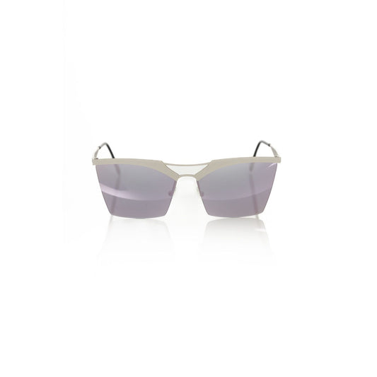 Frankie Morello Silver Metallic Women Sunglasses