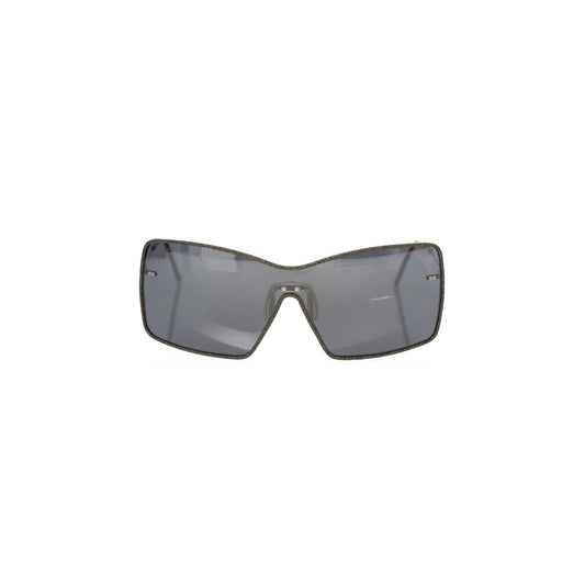 Frankie Morello Black Metallic Fiber Women Sunglasses