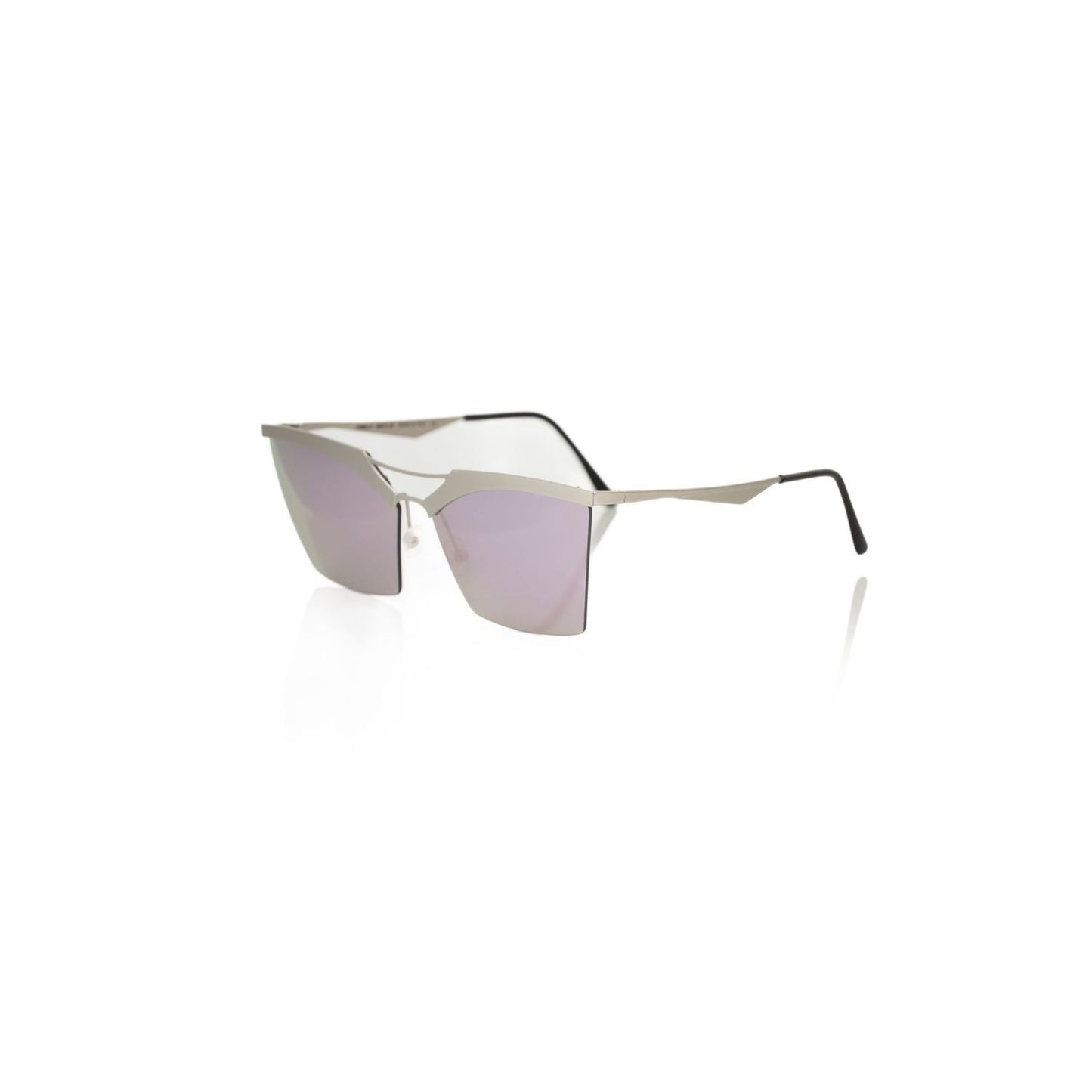 Frankie Morello Silver Metallic Women Sunglasses