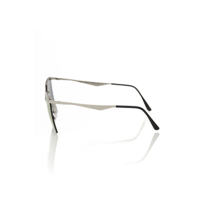 Frankie Morello Silver Metallic Women Sunglasses