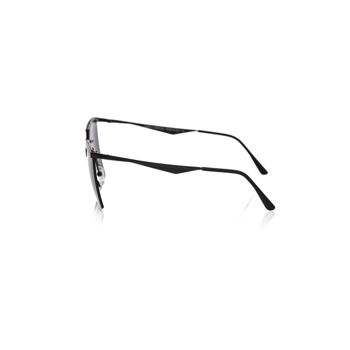 Frankie Morello Black Metallic Women's Sunglass