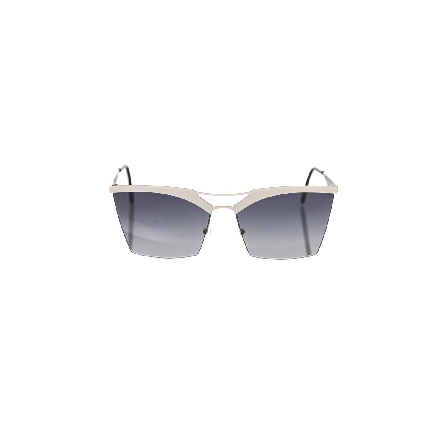 Frankie Morello Silver Metallic Women's Sunglass