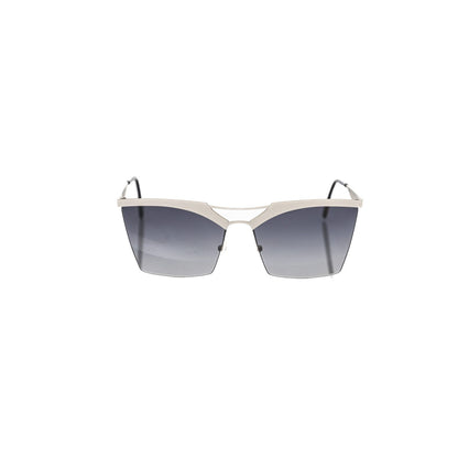 Frankie Morello Silver Metallic Women's Sunglass