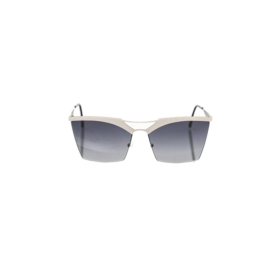 Frankie Morello Silver Metallic Women's Sunglass