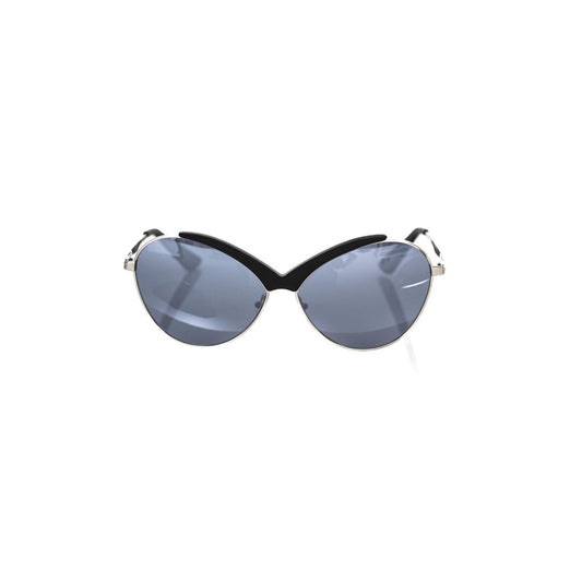 Frankie Morello Black Metallic Women Sunglasses