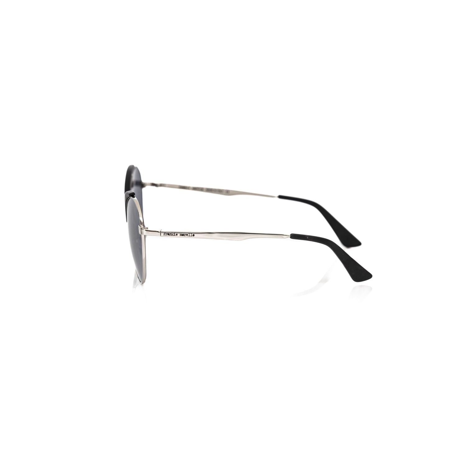 Frankie Morello Black Metallic Women Sunglasses