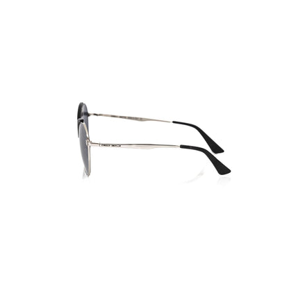Frankie Morello Black Metallic Women Sunglasses