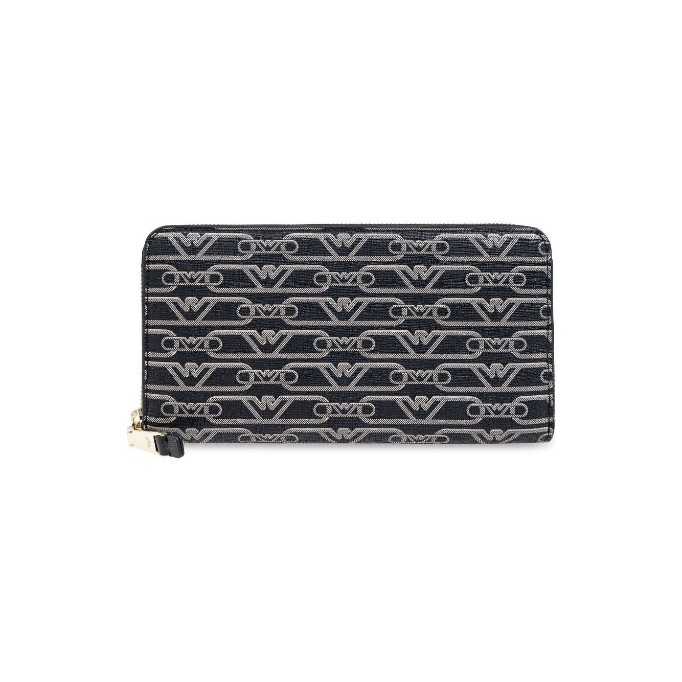 Emporio Armani Allover logo continental wallet EW000366AF11951FC033-P25