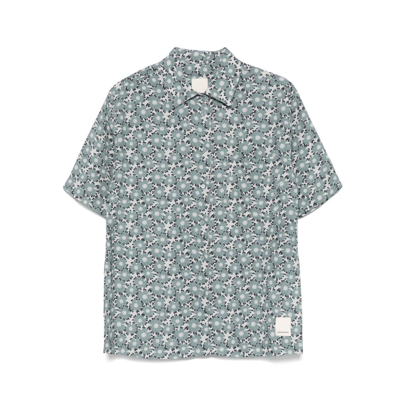 Emporio Armani Shirts Clear Blue EW001325AF13858FB065-P25
