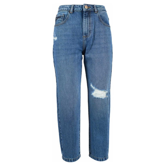 Yes Zee Blue Cotton Women's High-Waisted Jean YE-7779-W26