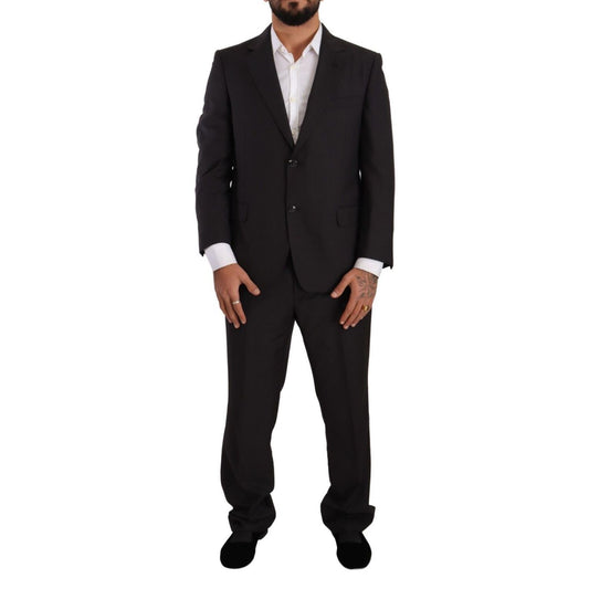 Domenico Tagliente Dark Gray Single Breasted Formal Suit