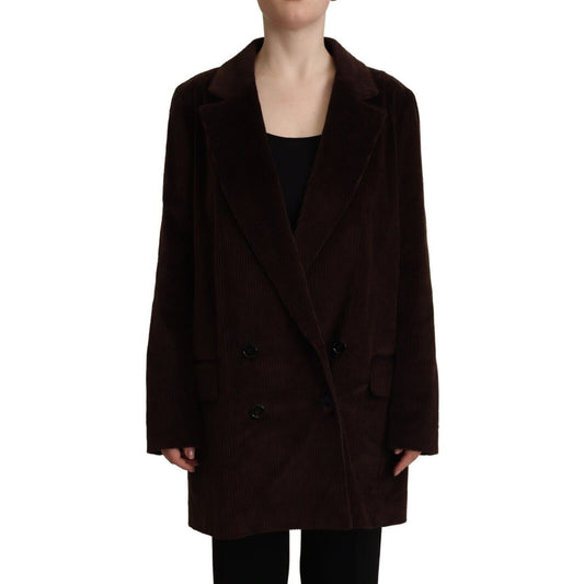 Dolce & Gabbana Bordeaux Corduroy Cotton Blazer Oversized Jacket1728,67345645728,Bordeaux,Clothing,Dolce & Gabbana,IT40|S,Jackets & Coats - Clothing,Jackets & Coats - Women - Clothing,Material: 98% Cotton 2% Elastane,New with tags,Trench Coats - Jackets &