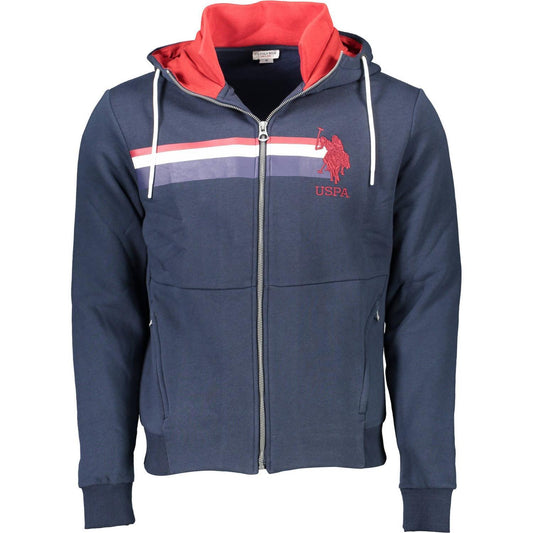 U.S. POLO ASSN. Blue Cotton Men Sweater US-9365-XL