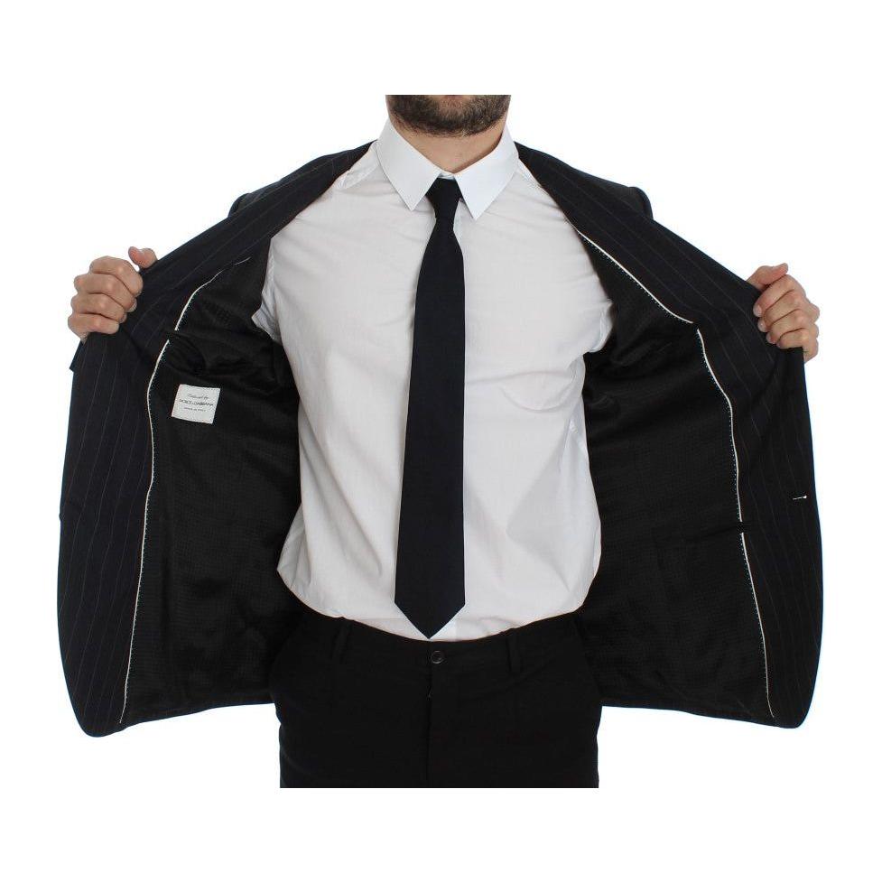 Dolce & Gabbana Gray Striped Slim Fit Wool Blazer1728,5% Virgin wool,67345645728,Blazers - Men - Clothing,Blazers - Suits & Blazers - Clothing,Clothing,Dolce & Gabbana,Gray,IT50 | L,Material: 95% Wool,Men,Men - Clothing,New with tags,Suits & Blazers - Clo