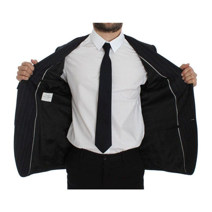 Dolce & Gabbana Gray Striped Slim Fit Wool Blazer1728,5% Virgin wool,67345645728,Blazers - Men - Clothing,Blazers - Suits & Blazers - Clothing,Clothing,Dolce & Gabbana,Gray,IT50 | L,Material: 95% Wool,Men,Men - Clothing,New with tags,Suits & Blazers - Clo