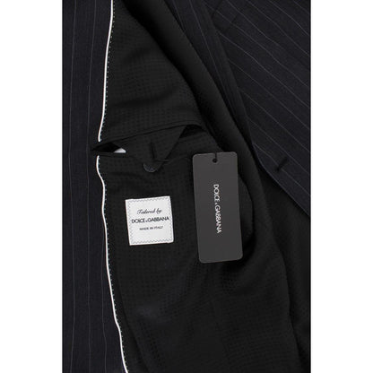 Dolce & Gabbana Gray Striped Slim Fit Wool Blazer1728,5% Virgin wool,67345645728,Blazers - Men - Clothing,Blazers - Suits & Blazers - Clothing,Clothing,Dolce & Gabbana,Gray,IT50 | L,Material: 95% Wool,Men,Men - Clothing,New with tags,Suits & Blazers - Clo
