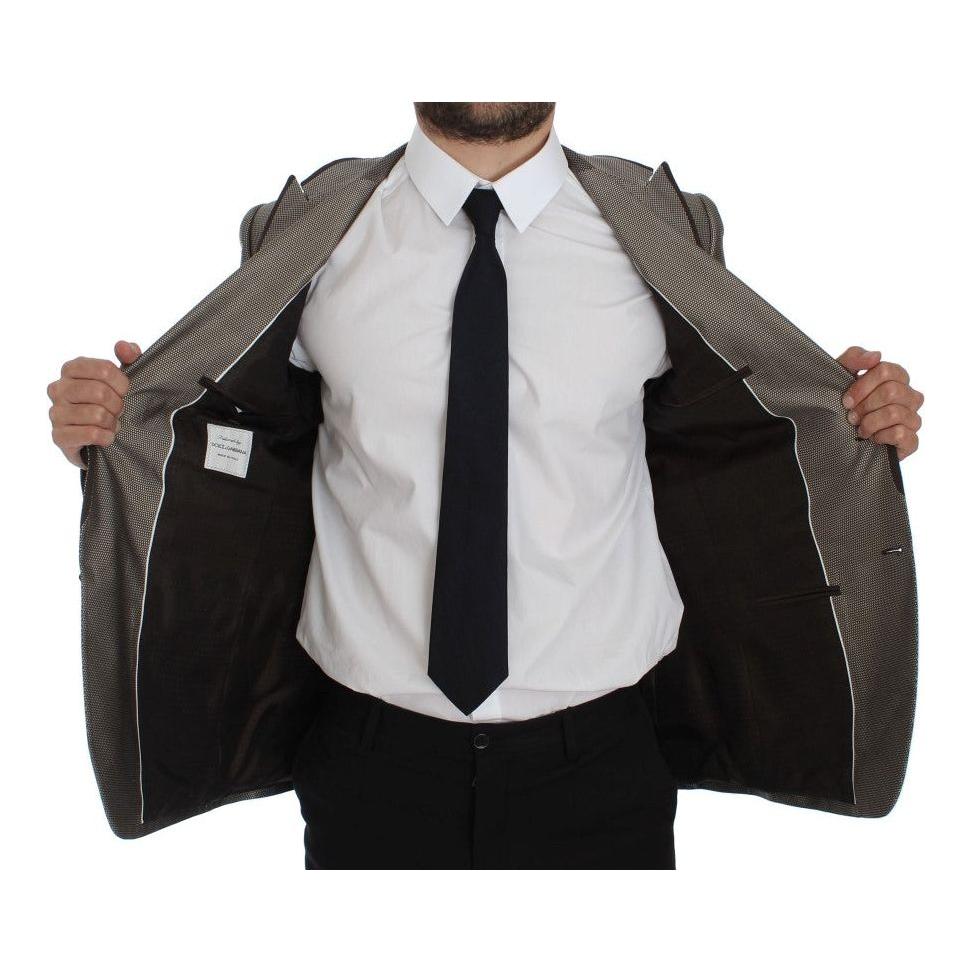 Dolce & Gabbana Brown Slim Fit Silk Two Button Blazer1728,67345645728,Blazers - Men - Clothing,Blazers - Suits & Blazers - Clothing,Brown,Clothing,Dolce & Gabbana,IT44 | XS,Material: 100% Silk,Men,Men - Clothing,New with tags,Suits & Blazers - Clothing