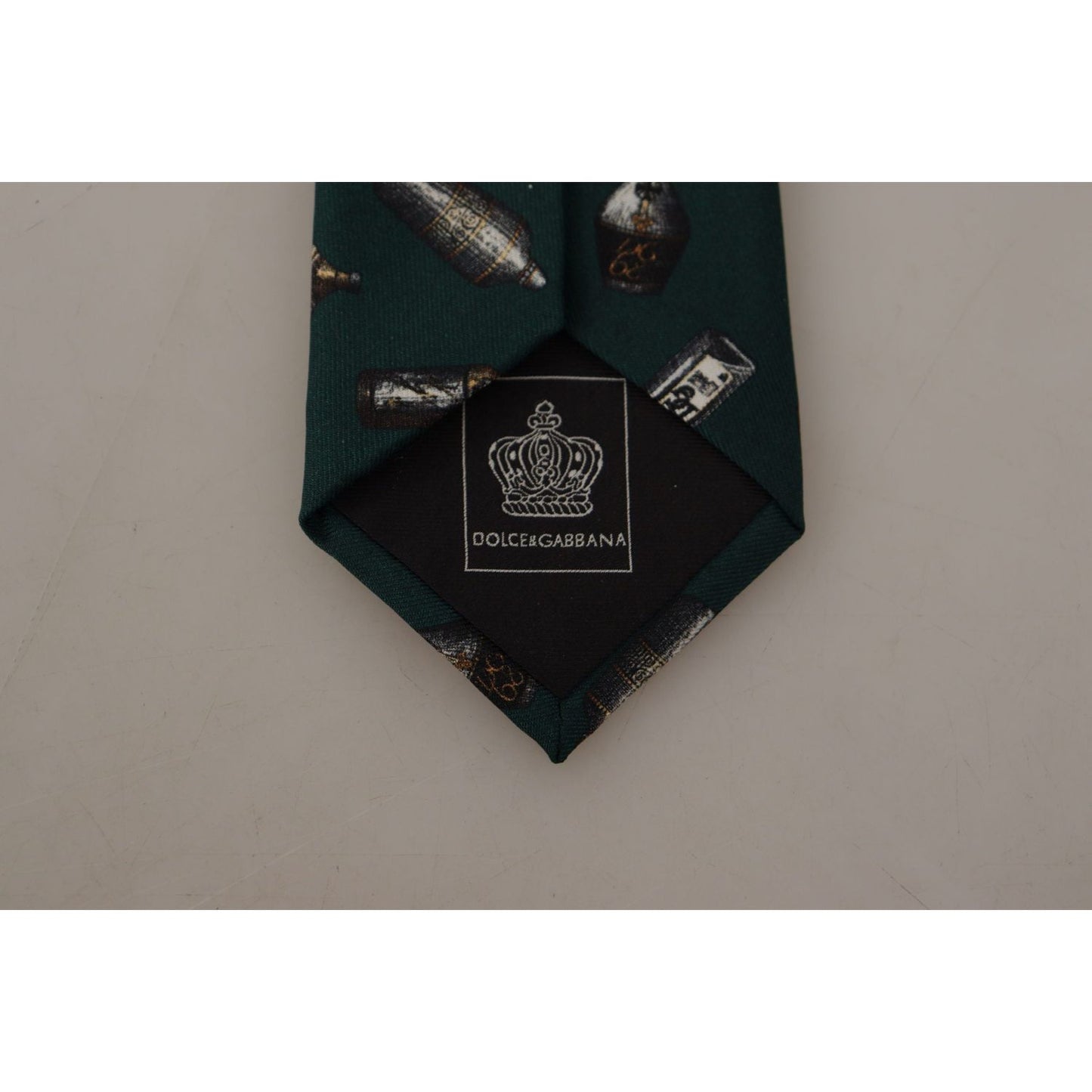 Dolce & Gabbana Black Bottle Fantasy Print Silk Adjustable Accessory Tie 1728,67345645728,Accessories,Black,Dolce & Gabbana,Material: 100% Silk,Men,Men - Accessories,New with tags,Ties & Bowties - Men - Accessories,Ties - Ties and Formal Accessories - Acc