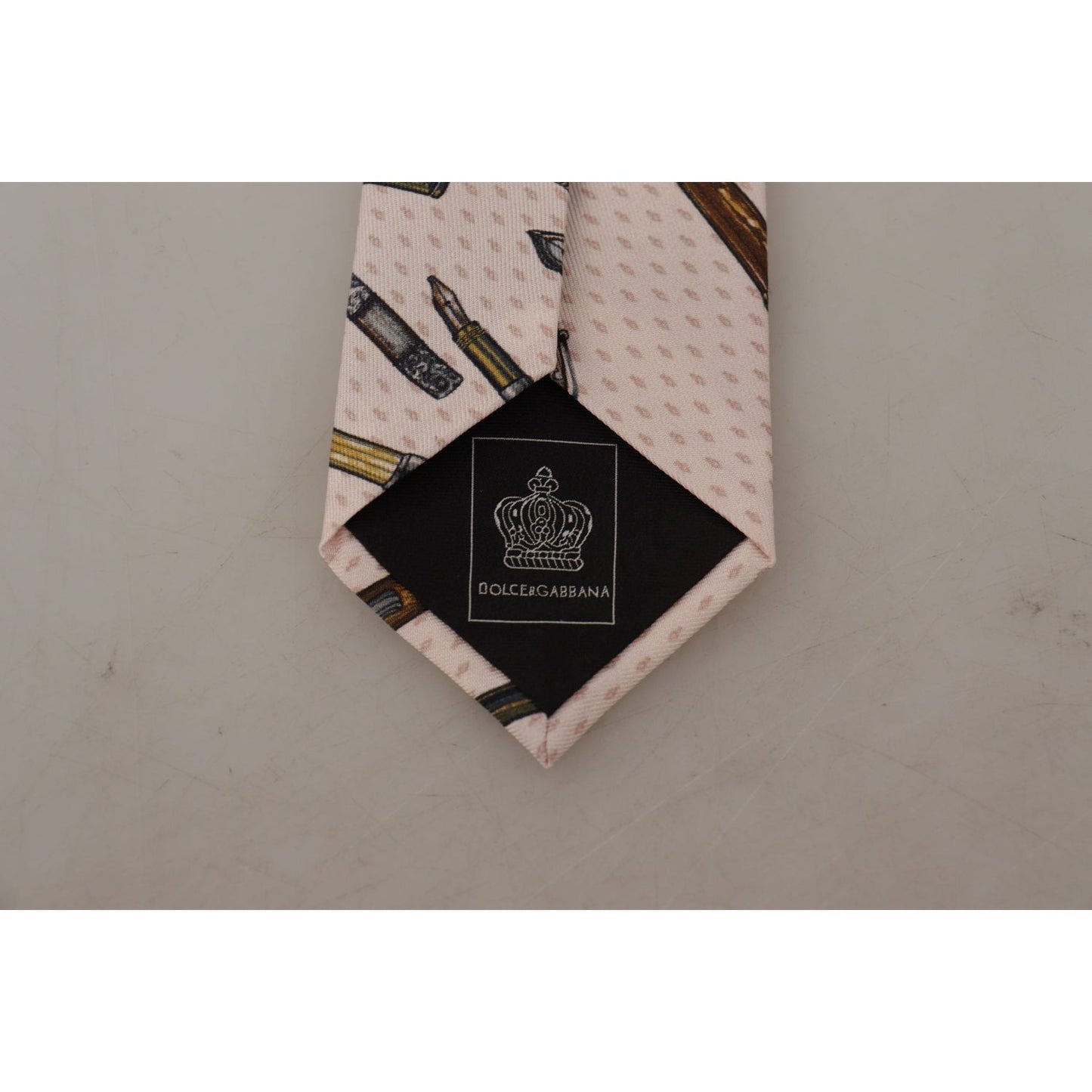 Dolce & Gabbana Pink Pen Dots Print 100% Silk Adjustable Neck Accessory Tie 1728,67345645728,Accessories,Dolce & Gabbana,Material: 100% Silk,Men,Men - Accessories,New with tags,Pink,Ties & Bowties - Men - Accessories,Ties - Ties and Formal Accessories - A