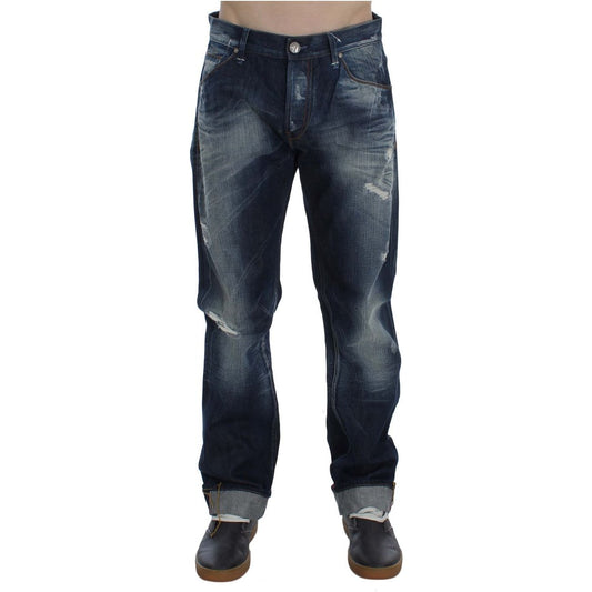 Acht Blue Wash Cotton Denim Regular Fit Jeans SIG30500-1