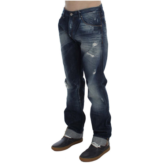 Acht Blue Wash Cotton Denim Regular Fit Jeans SIG30500-1