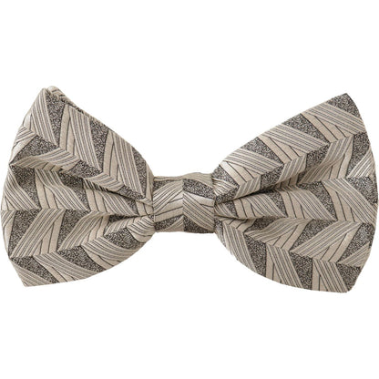 Dolce & Gabbana Gray 100% Silk Adjustable Neck Papillon Bow Tie 1728,67345645728,Accessories,Bowties - Ties and Formal Accessories - Accessories,Dolce & Gabbana,Material: 100% Silk,Men,Men - Accessories,New with tags,Ties & Bowties - Men - Accessories,Tie