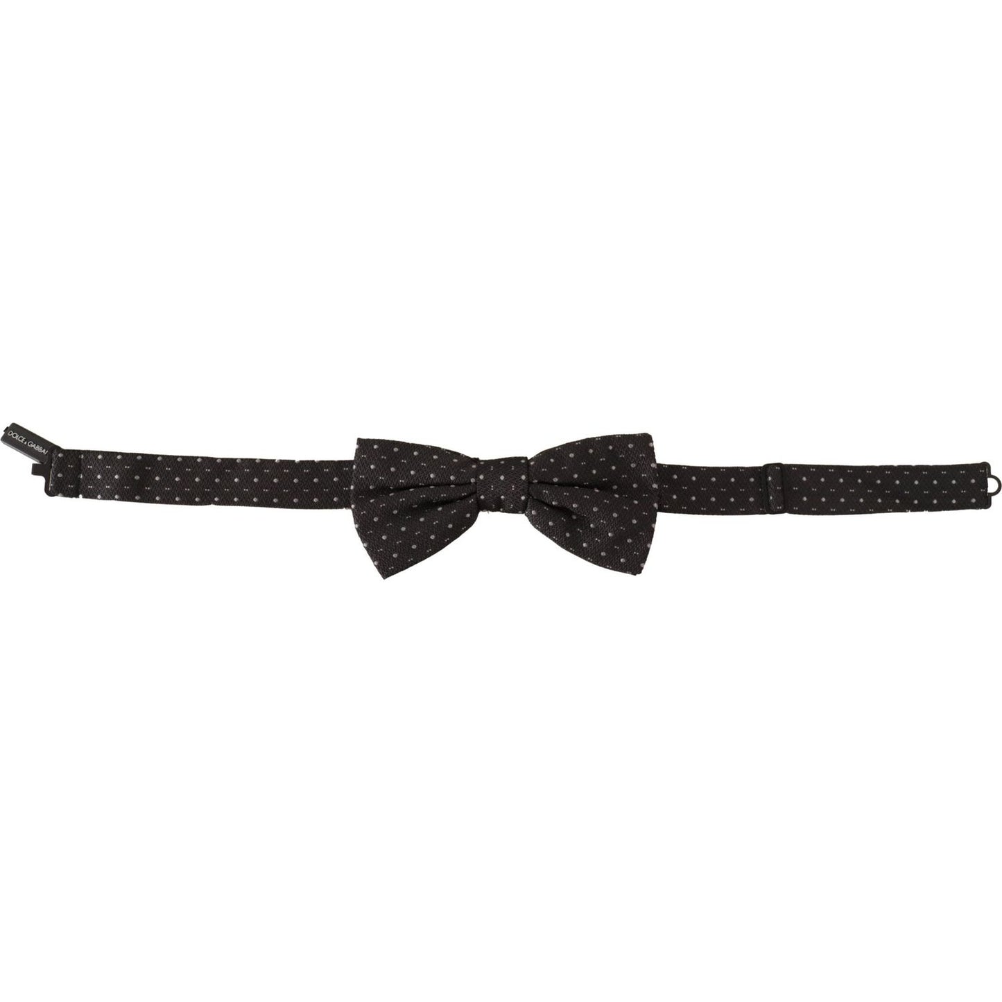 Dolce & Gabbana Gray Polka Dot 100% Silk Neck Papillon Tie 1728,67345645728,Accessories,Black,Bowties - Ties and Formal Accessories - Accessories,Dolce & Gabbana,Material: 100% Silk,Men,Men - Accessories,New with tags,Ties & Bowties - Men - Accessories,Ti