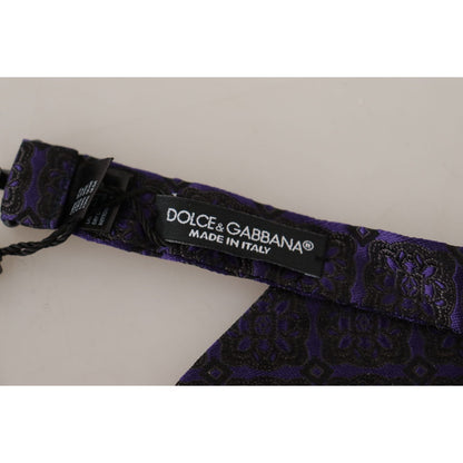 Dolce & Gabbana Blue Geometric Silk Adjustable Neck Papillon Tie 1728,67345645728,Accessories,Blue,Bowties - Ties and Formal Accessories - Accessories,Dolce & Gabbana,Material: 100% Silk,Men,Men - Accessories,New with tags,Ties & Bowties - Men - Accessori