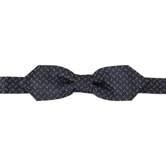 Dolce & Gabbana Blue Gray Polka Dot 100% Silk Neck Papillon Tie 1728,67345645728,Accessories,Blue,Bowties - Ties and Formal Accessories - Accessories,Dolce & Gabbana,Material: 100% Silk,Men,Men - Accessories,New with tags,Ties & Bowties - Men - Accessorie