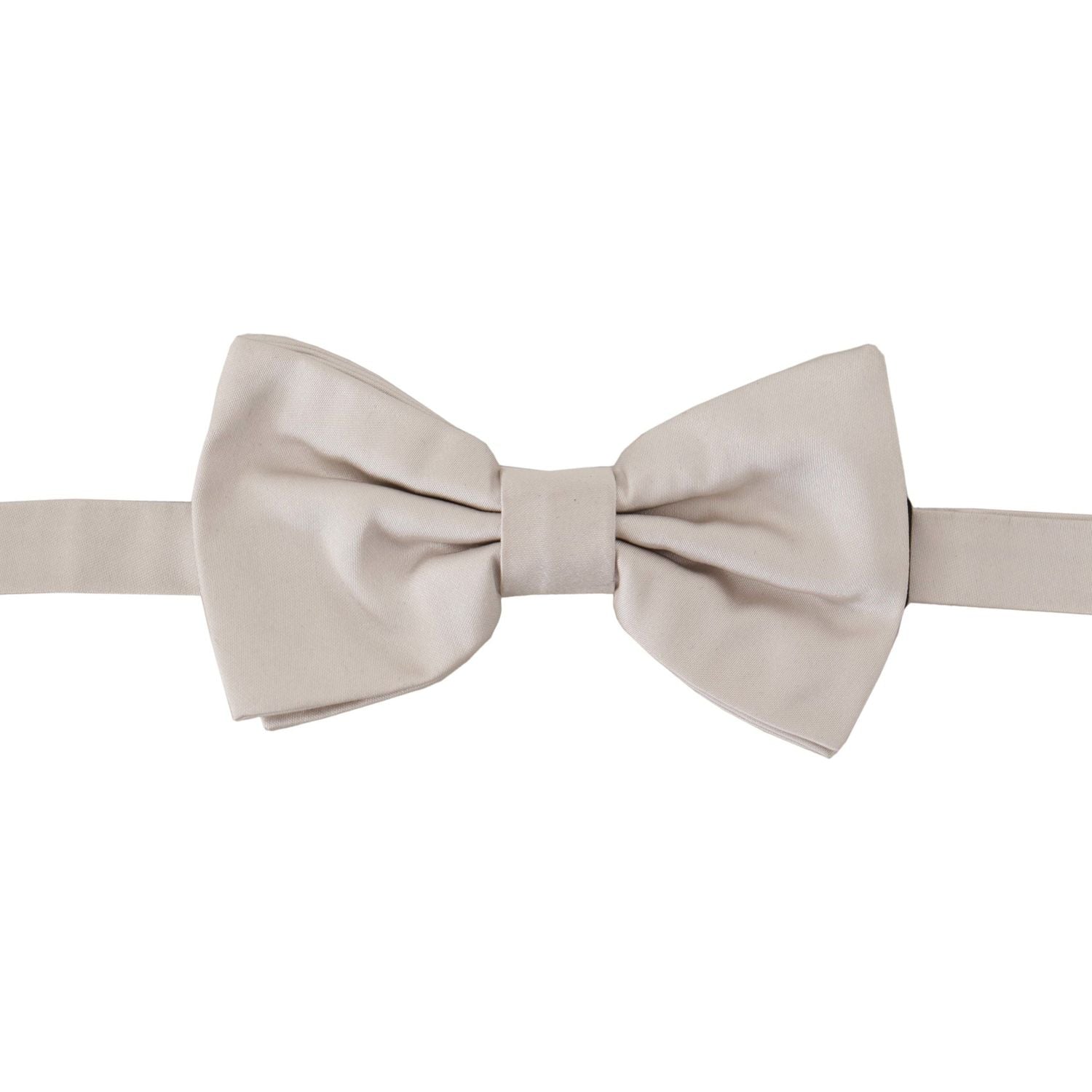 Dolce & Gabbana Gray 100% Silk Adjustable Neck Papillon Tie