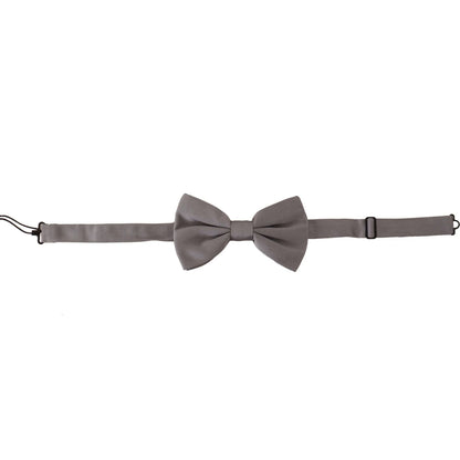 Dolce & Gabbana Gray 100% Silk Adjustable Neck Papillon Tie 1728,67345645728,Accessories,Bowties - Ties and Formal Accessories - Accessories,Dolce & Gabbana,Gray,Material: 100% Silk,Men,Men - Accessories,New with tags,Ties & Bowties - Men - Accessories,Ti