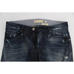 Acht Elegant Regular Straight Fit Blue Jeans Jeans & Pants Acht Dark Slate Gray