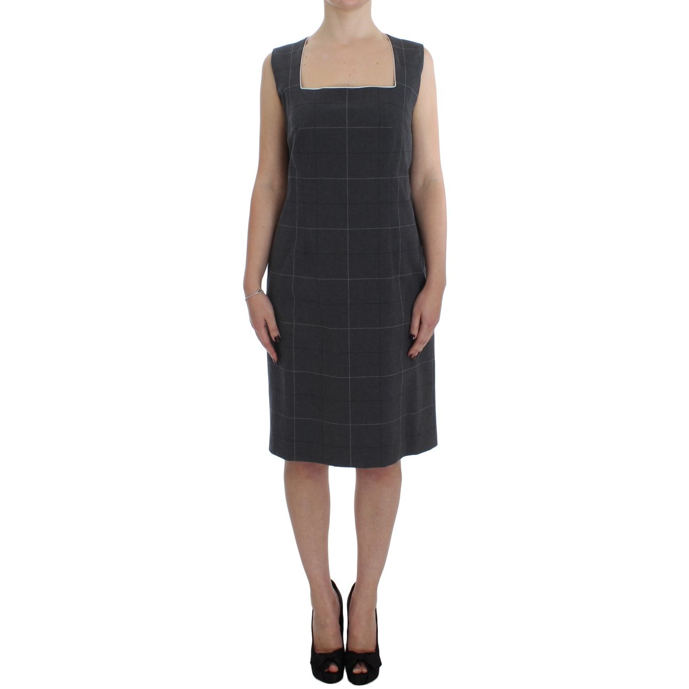 BENCIVENGA Gray Stretch Sheath Dress Suit Set