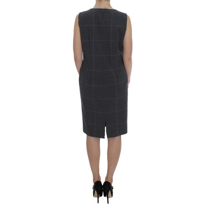 BENCIVENGA Gray Stretch Sheath Dress Suit Set