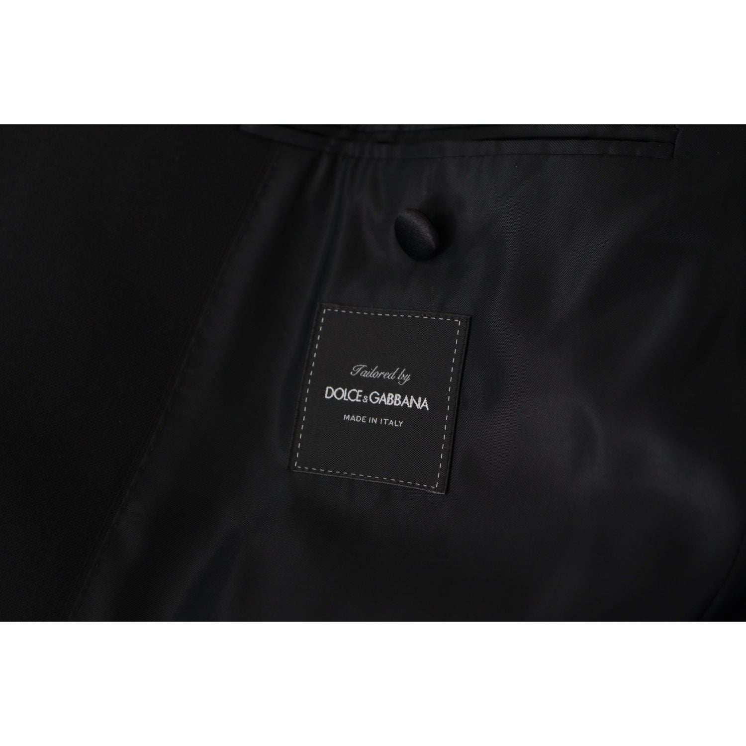 Dolce & Gabbana Black Double Breasted Coat Blazer Jacket