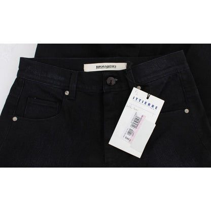 Ermanno Scervino Blue Cotton Blend Slim Fit Bootcut Jeans