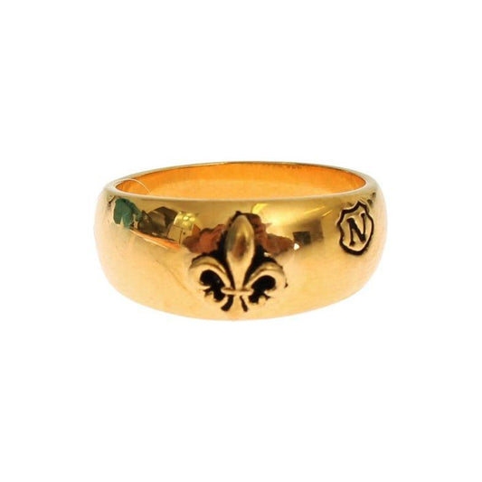 Nialaya Gold Plated 925 Silver Ring 1728,18K Gold Plated,67345645728,Accessories,Category - Jewellery,EU62 | US10.5,EU63 | US11,EU66 | US12,Gold,Jewellery - Accessories,Jewelry,Material: 925 Sterling Silver,Men,Men - Jewelry,New with tags,Nialaya,Rings -