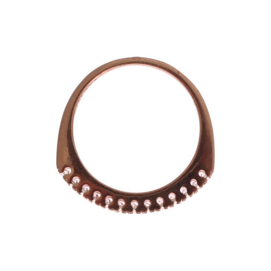 Nialaya Red Gold 925 Silver Ring 1728,67345645728,Accessories,Category - Jewellery,Clear CZ Crystals,EU46 | US3.5,EU49 | US5,Gold,Jewellery - Accessories,Jewelry,Material: 18K Gold plated 925 Sterling Silver,Men,New with tags,Nialaya,Rings - Jewellery - A