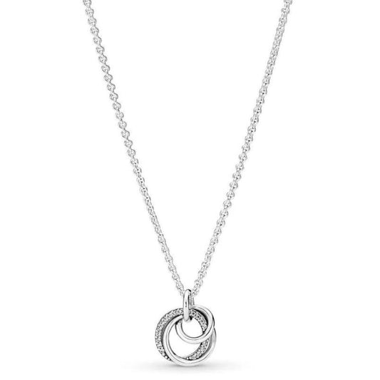 PANDORA Mod. FAMILY ALWAYS ENCIRCLED PENDANT NECKLACE