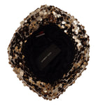 Dolce & Gabbana Elegant Sequined Gold Bucket Hat Dolce & Gabbana Rosy Brown