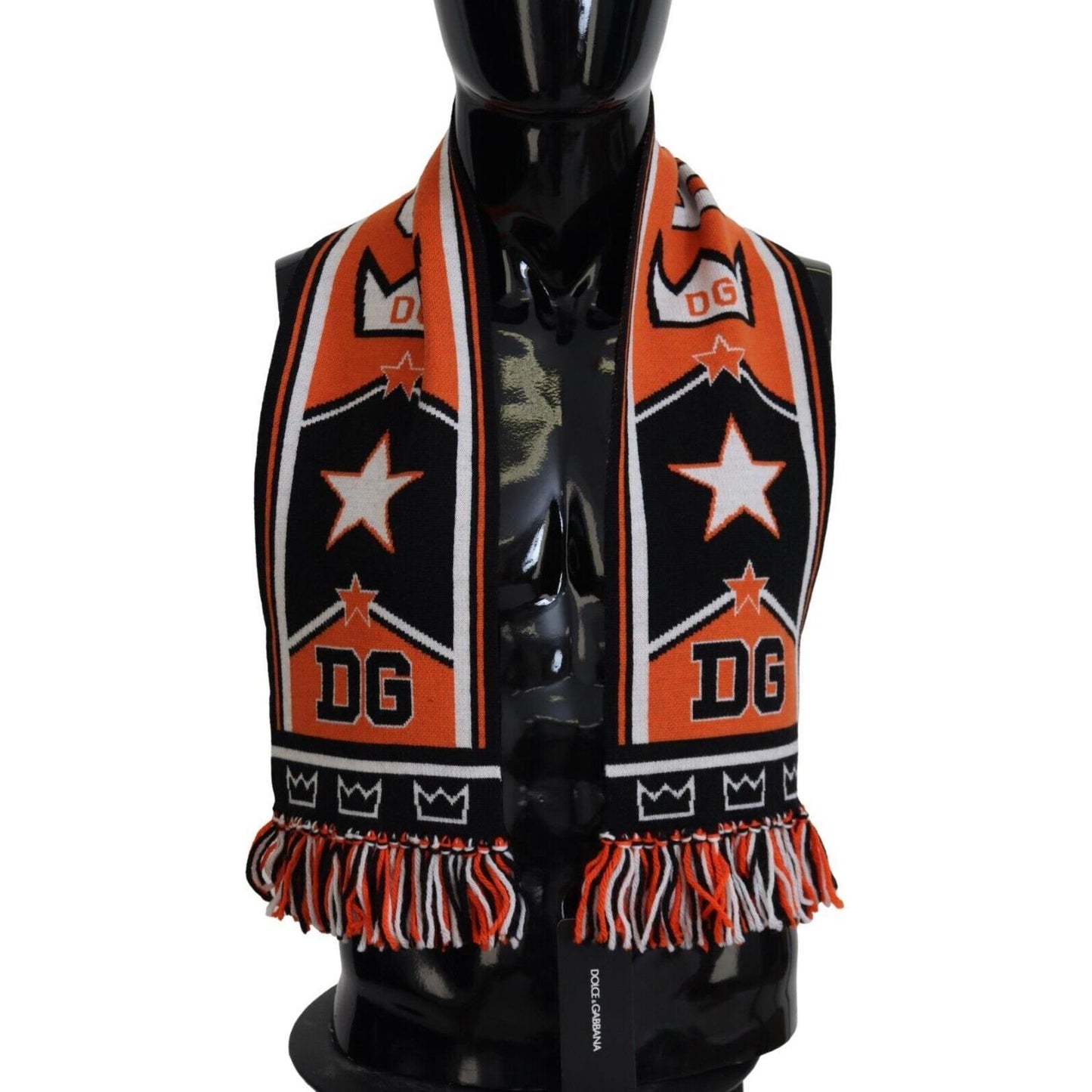 Dolce & Gabbana Multicolor DG Logo Printed Men Neck Wrap Shawl Scarf 1728,67345645728,Accessories,Dolce & Gabbana,Material: 94% Wool 6% Cashmere,Men,Men - Accessories,Multicolor,New with tags,Scarves - Accessories,Scarves - Men - Accessories,Scarves - Sca