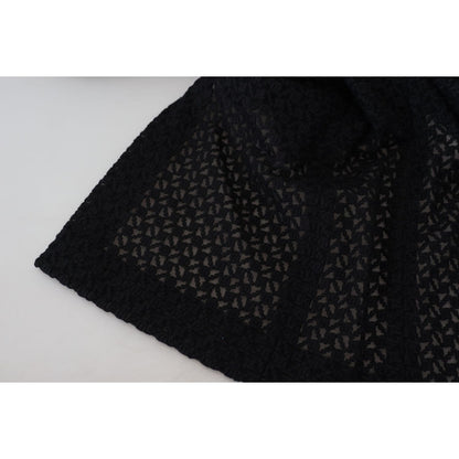Dolce & Gabbana Black Button Down Long Blazer Cotton Jacket11% Acrylic,1728,20% Viscose,28% Polyester,4% Wool,5% Nylon,67345645728,Black,Clothing,Dolce & Gabbana,Full-Length Jackets - Jackets & Coats - Clothing,IT40|S,Jackets & Coats - Clothing,Jackets &