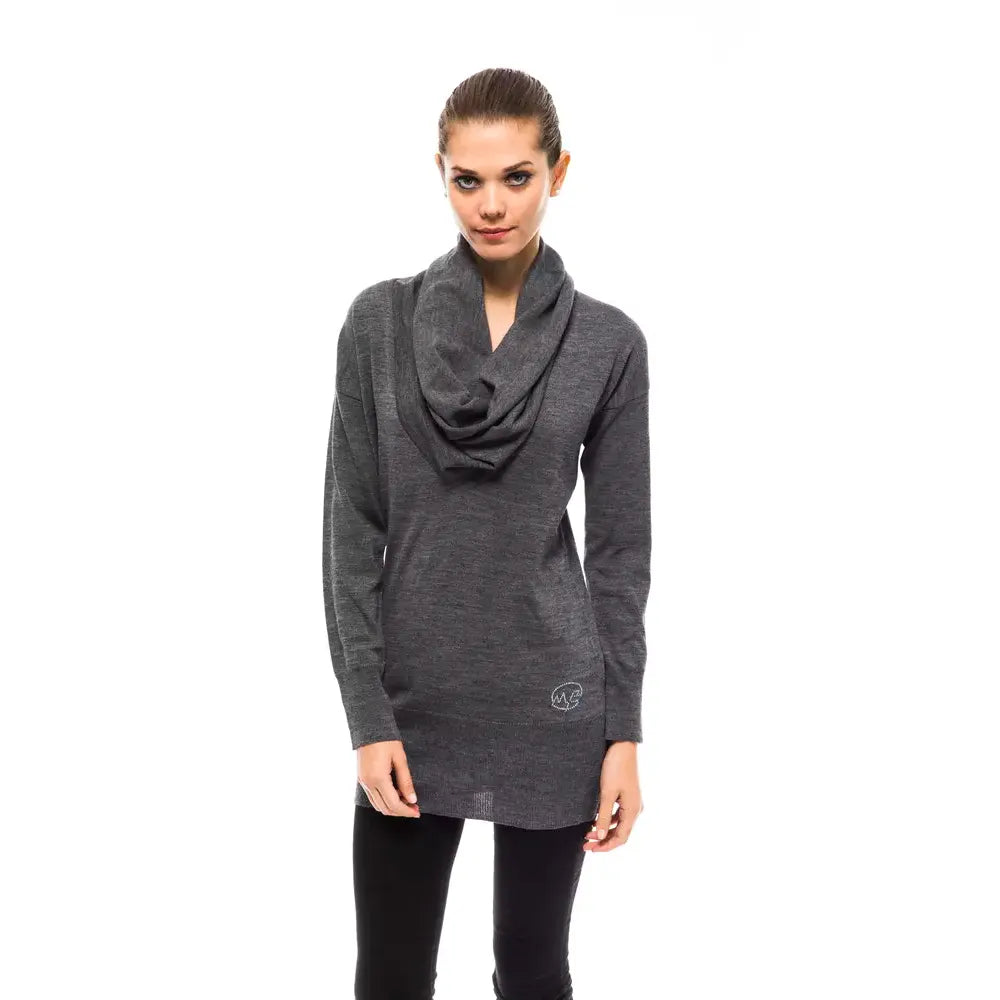 Montana Blu Gray Wool Women Sweater