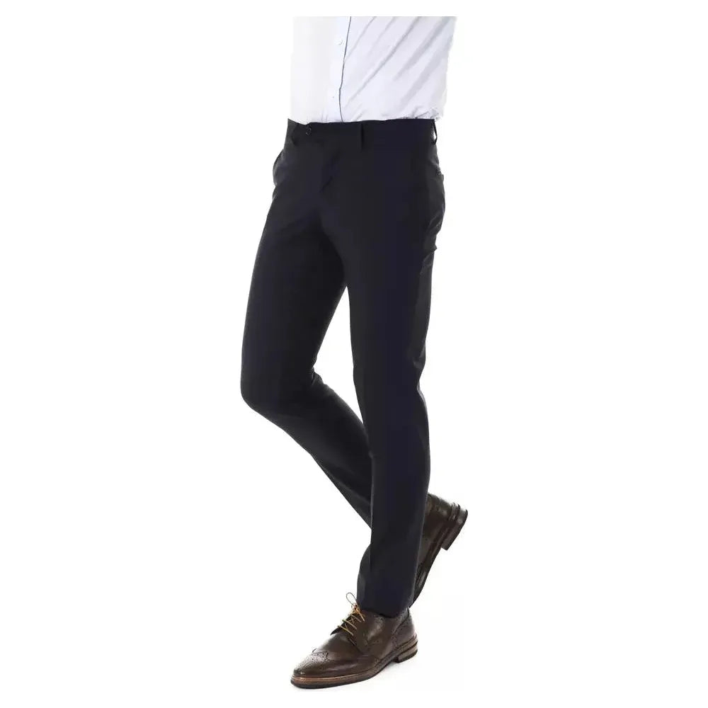 Uominitaliani Gray Wool Men's Suit Pant