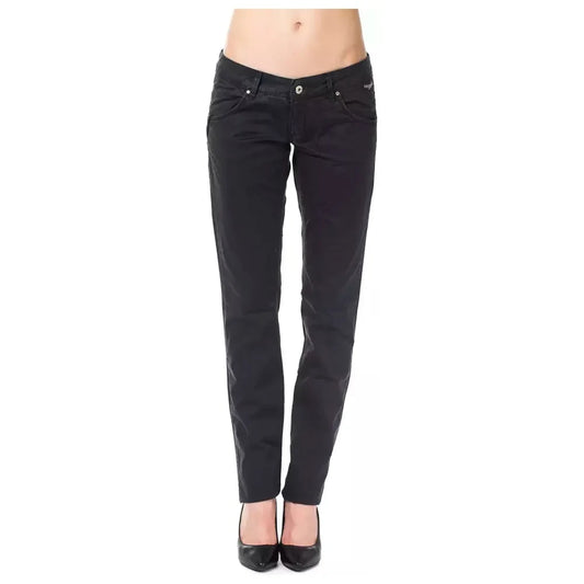 Ungaro Fever Blue Cotton Women Pants UN-8204-IT48|XXL