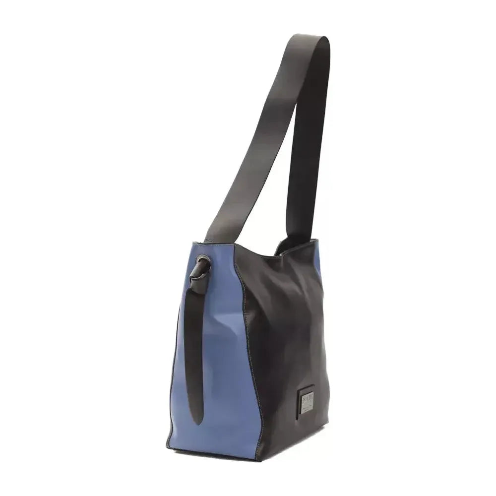 Pompei Donatella Black Leather Women Shoulder Bag PO-5840