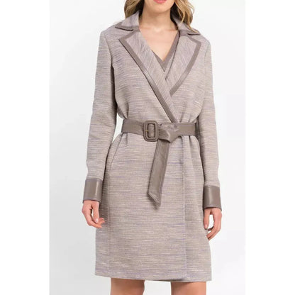 Trussardi Beige Cotton Women Coat