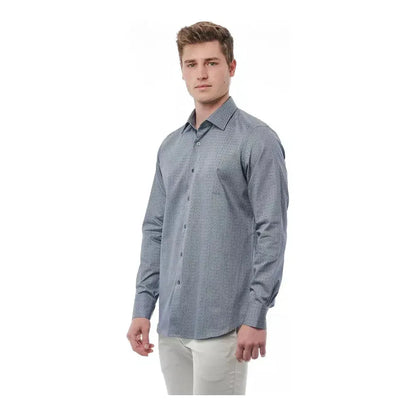 Bagutta Black Cotton Men Shirt